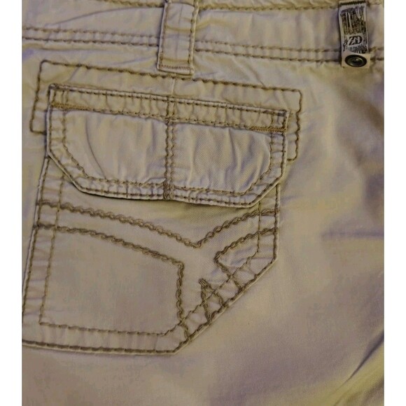Zanda Di Shorts Size 11 Tan Pockets Cotton Style JS1444U2 - Picture 6 of 10